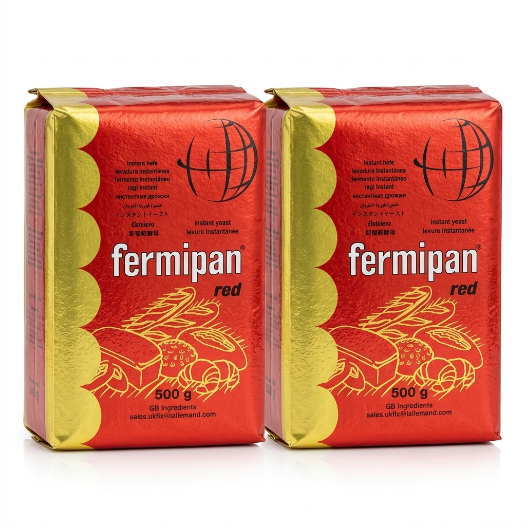 Fermipan Dried Yeast 500g Instant Active Baking Bread UK Origin Pack of 2