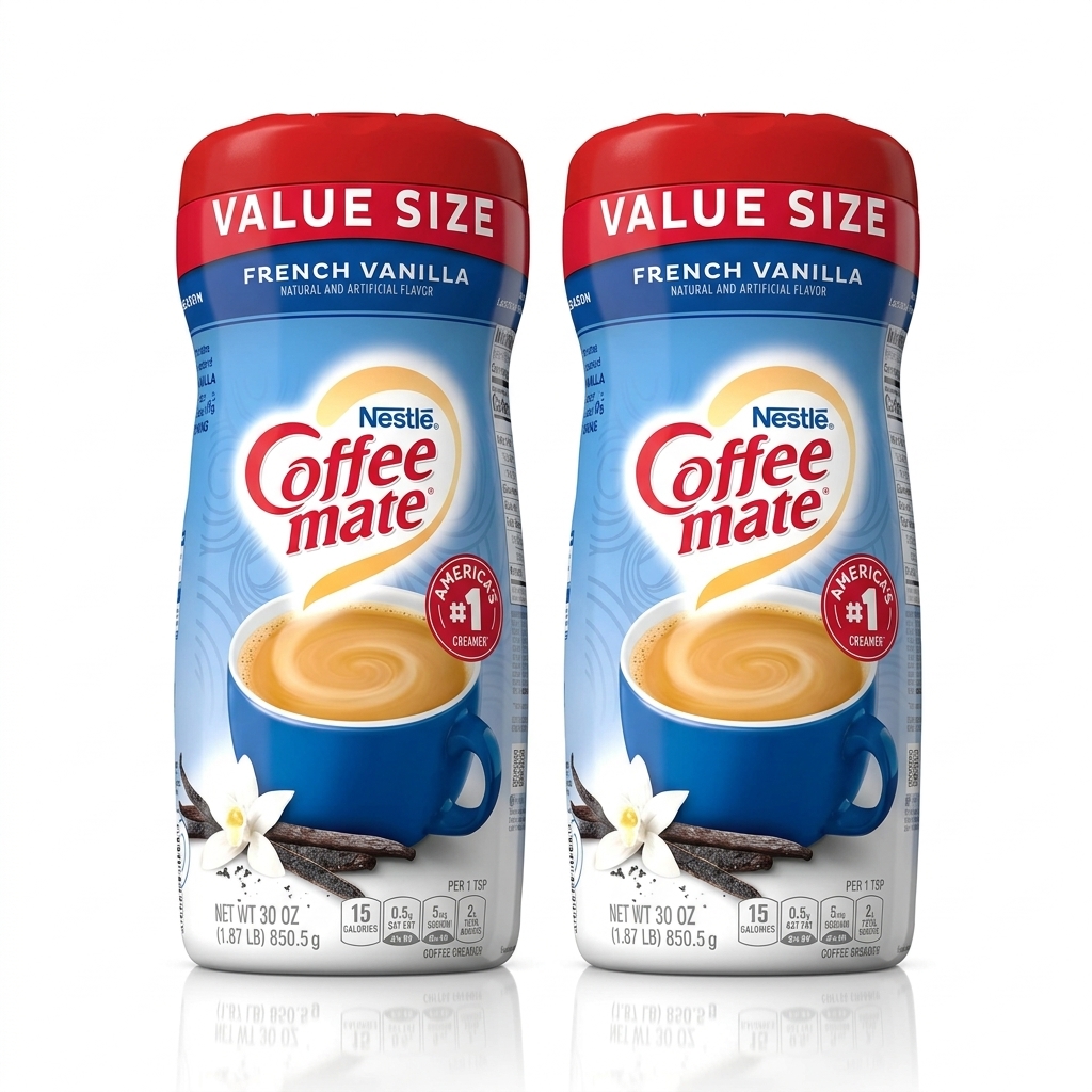 Coffee-Mate French Vanilla Powder Creamer 30oz US Creamy Delight Pack of 2
