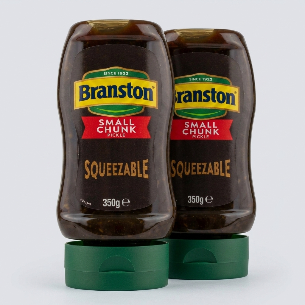 Branston Small Chunk Pickle 350g Squeezy UK Traditional Condiment Pack of 2