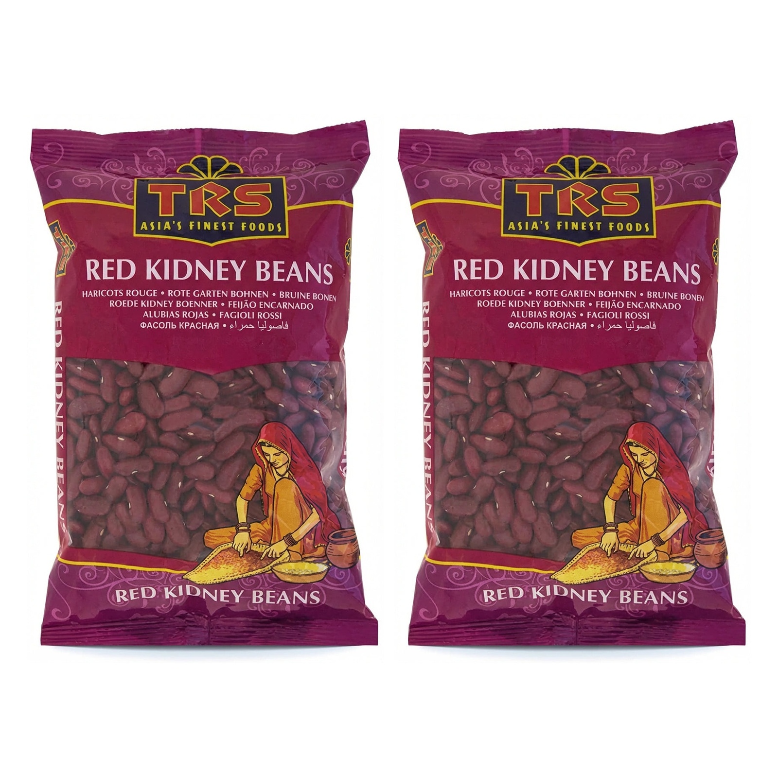 TRS Red Kidney Beans 1Kg Pack of 2