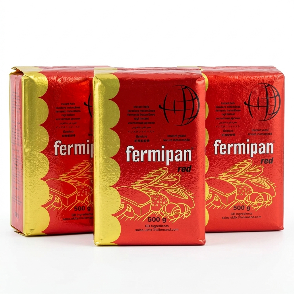 Fermipan Dried Yeast 500g Instant Active Baking Bread UK Pack of 3 Value Bundle