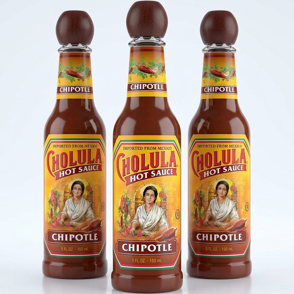 Cholula Chipotle Hot Sauce 150ml Authentic Mexican Pack of 3 Value Bundle