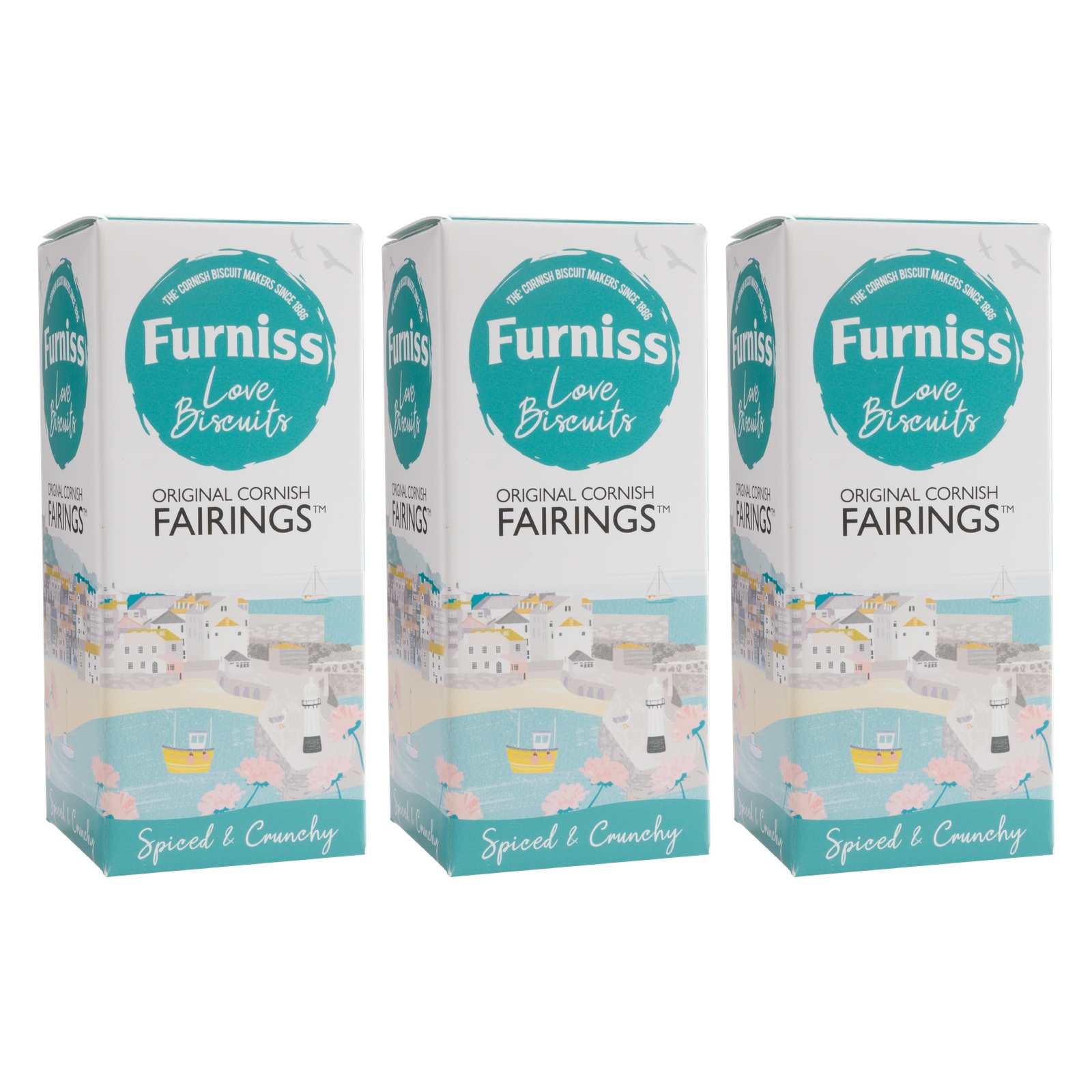 Furniss Original Cornish Fairings 200G Authentic UK Pack of 3 Value Bundle