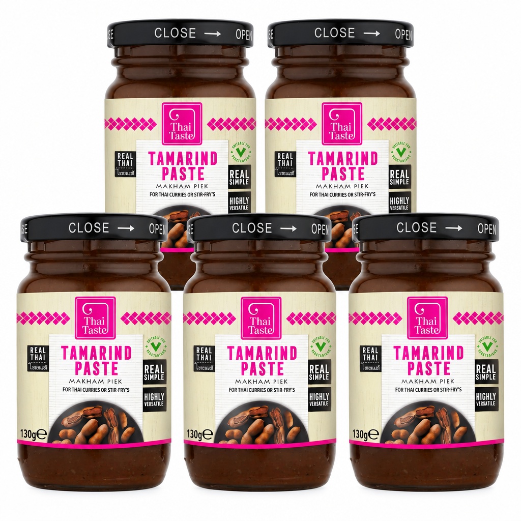 Thai Taste Tamarind Paste 130g Makham Piek Pack of 5